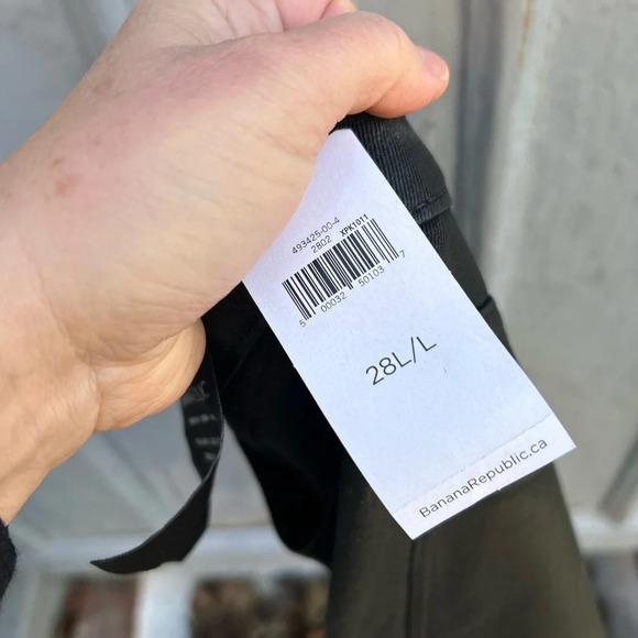 Banana  Republic High Rise Slim Coated Denim, BNWT, size 8T - Picture 10 of 13